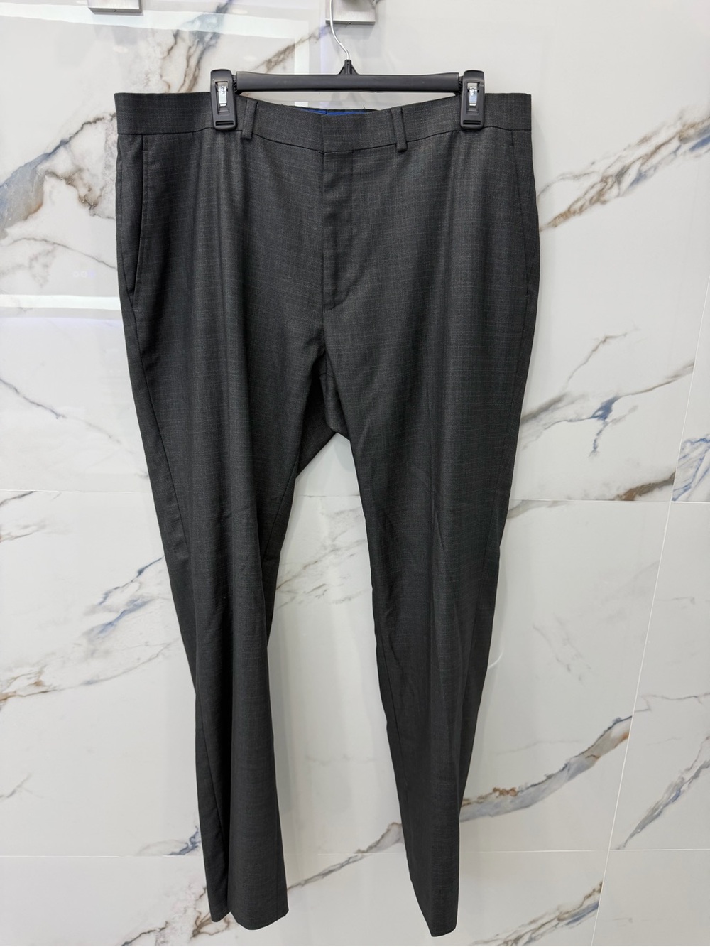 Kenneth Cole Dark Charcoal Slim Dress Pants
